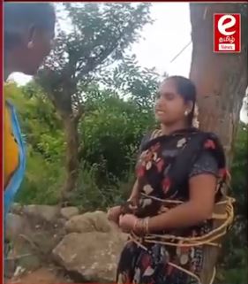 கணவன் வாங்கிய கடனுக்கு மனைவியை கட்டி வைத்த கும்பல் என்று பரவும் வீடியோ தமிழ்நாட்டில் எடுக்கப்பட்டதா?