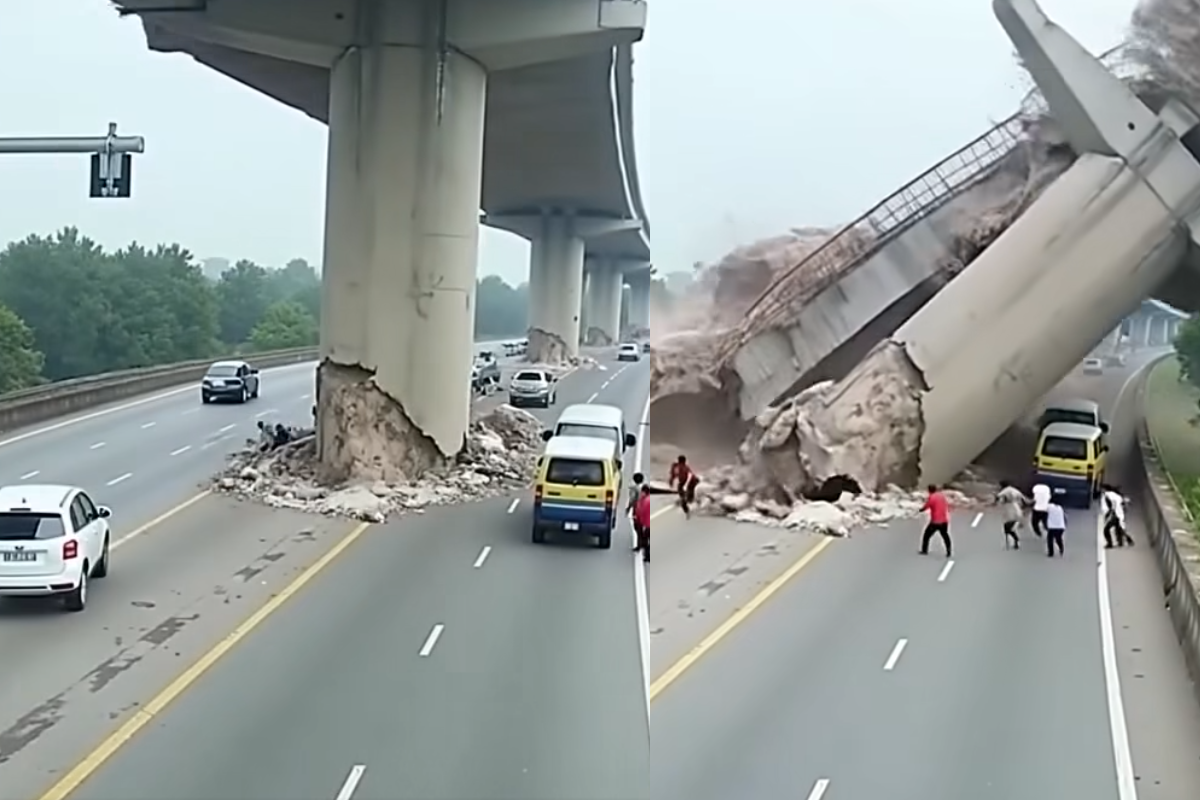 பீகாரில் இடிந்து விழுந்த பாலம் என்று பரவும் வீடியோ உண்மையா?